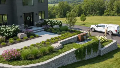Landscaping team serving Harrisburg, PA with professional lawn care and landscape maintenance
