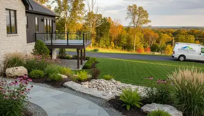 Landscaping crew serving Harrisburg, PA with professional yard care and outdoor maintenance